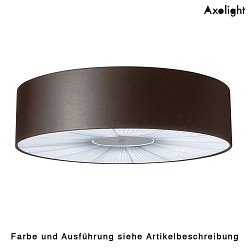 Ceiling luminaire PL SKIN 160, E27, IP20, with cover below, matt black / white