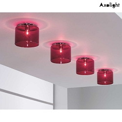 Decken-Einbauleuchte AP SPILLRAY GI, inkl. G4 LED, 1.5W 3000K, IP20, Chrom, Glas rot