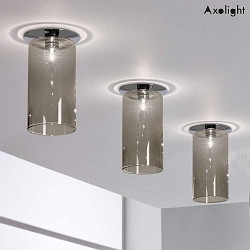 Decken-Einbauleuchte AP SPILLRAY PI, inkl. G4 LED, 1.5W 3000K, IP20, Chrom, Glas grau