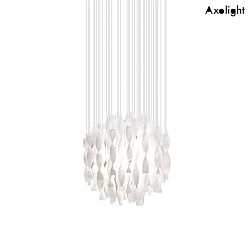 Pendant luminaire SP AURA 60, E27, IP20, Murano glass, white