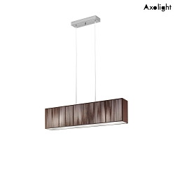 Pendant luminaire SP CLAVIUS, 100x15cm, 3x E27, IP20, chrome / tobacco