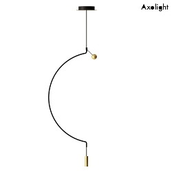LED Pendelleuchte SP LIAISON G 1, 9W 2700K 671lm, IP20, schwarz / mattGold