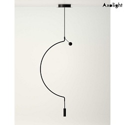 LED pendant luminaire SP LIAISON M 1, 9W, 2700K, 671lm, IP20, black
