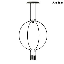 LED pendant luminaire SP LIAISON M 4, 4x 7.5W, 2700K, 2684lm, IP20, black