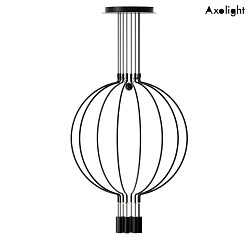 LED pendant luminaire SP LIAISON M 8, 8x 7.5W, 2700K, 5368lm, IP20, black