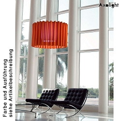 Pendant luminaire SP SKIRT 100, E27, IP20, orange, with black mesh