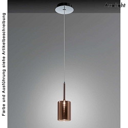 Luci a sospesione SP SPILLRAY M G4 IP20, cromo, grigio 