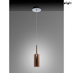 Pendant luminaire SP SPILLRAY, incl. G4 LED G4, 1.5W, 3000K, IP20, chrome, bronze metallic glass