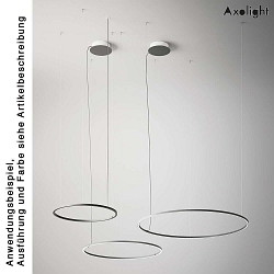 LED pendant luminaire PL U-LIGHT 090, 3000K, 4904lm, IP20, 63W, with surface mount rosette, anthracite