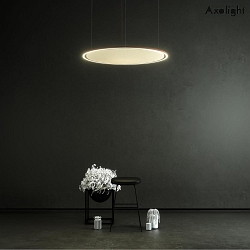 LED pendant luminaire PL U-LIGHT 090, 3000K, 4904lm, IP20, 63W, with surface mount rosette, rusted brown