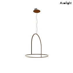 LED pendant luminaire SP U-LIGHT 120, 86W, 3000K, 7354lm, IP20, rusted brown