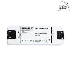 Blulaxa LED Transformer Trafo 12V DC, fixed voltage, ultra-flat design, 0.5W-6W