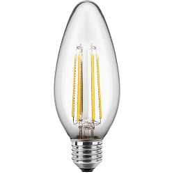 LED Filament Lampe C35, 300, E27, 4,5W, 2700K, 470lm