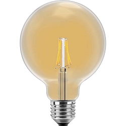 Lampadina filamenti Globe G125 E27 2W 160lm 2200K 300 CRI >80 