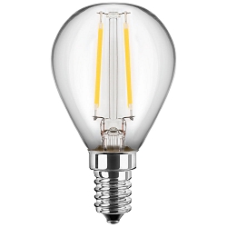 Ampoule  filament forme de gouttes G45 commutable E14 1W 80lm 2700K 300 CRI > 80 