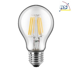 LED Lamp pear shape, 9W (75W), E27, 1055lm, 2700K, glass clear, dimmable