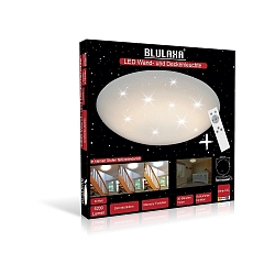 LED Wand- und Deckenleuchte Aina-XXL rund Sternenhimmel 50W 3800 lm CCT & FB