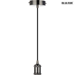 pendant luminaire E27 IP20, black 