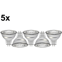 Lampe  rflecteur LED MR16 lot de 5 GU5.3 3,5W 345lm 2700K 36 