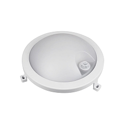 LED Feuchtraumleuchte BASIS FIX SENSOR, 120, 12W, 4000K, 1200lm, IP54, rund, grau
