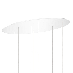 canopy OV 1000-7 LV oval, white, lacquered