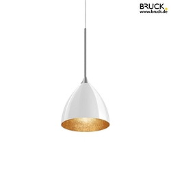 2-phase pendant luminaire SILVA 160 G9 ALL-IN G9 IP20, gold, white, matt chrome dimmable