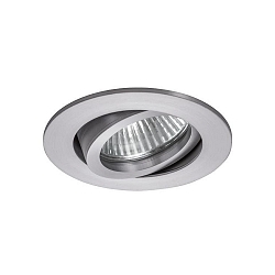 Downlight rotondo, girevole GX5,3 IP20, Alluminio opaco dimmerabile
