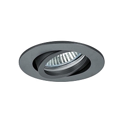Downlight rotondo, girevole GX5,3 IP20, titano dimmerabile