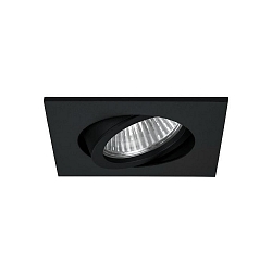 Downlight girevole, piazza GX5,3 IP20, Nero dimmerabile