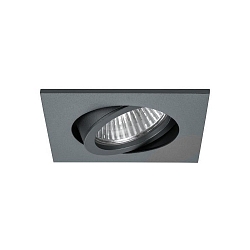 Downlight girevole, piazza GX5,3 IP20, titano dimmerabile