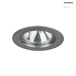 Einbau-Downlight, IP20, rund,  7.5cm, 12V, GX5.3 max.50W (exkl.), starr, Guss, chrom matt