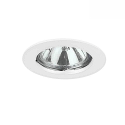 Plafonnier encastr GX5.3 / 50W rond, rigide GX5,3 IP20