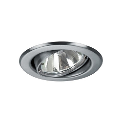 Downlight rond, pivotant GX5,3 IP20, chrom mat gradable