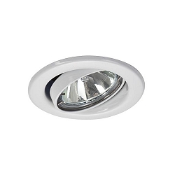 Downlight rond, pivotant GX5,3 IP20, blanche gradable