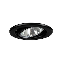 Downlight rond, pivotant GX5,3 IP20, noir gradable