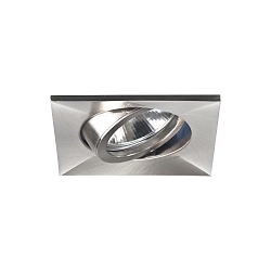 Plafonnier encastr BERRIE-S angulaire, pivotant, sans monture IP20, nickel mat gradable