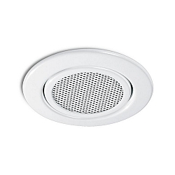 Altoparlante PRENTISS rotondo, girevole, lucido, bianco