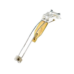 LV bracket with strain relief, for plug-in mounting, GX5.3, with 2-pole plug-in clamp 2x 2.5mm2