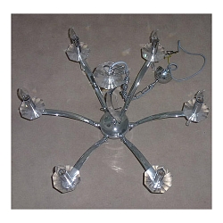 Luci a sospesione STELLA 6-Lampadine E14 IP20, Cromo dimmerabile