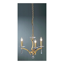 Luci a sospesione STELLA 3-Lampadine E14 IP20, Oro dimmerabile