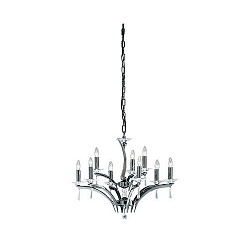 Luci a sospesione STELLA 9-Lampadine, 2 elemento E14 IP20, cromo nero dimmerabile