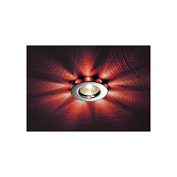 Plafonnier encastr 12V GX5.3 rond, pivotant, chrome gradable