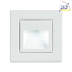 LED Wandeinbauleuchte, IP20, mit Struktur-Reflektor, 230V, 1.2W 3000K 40lm, quadratisch