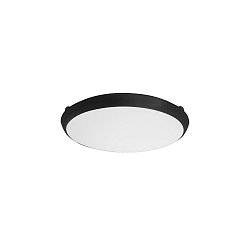 Outdoor LED Aufbauleuchte MAKIRA, IP65 IK08,  35cm, 230V, 30W 2700/3000/4000K (CCT), strukturschwarz / opal, dimmbar