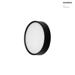 Applique da esterno EYE rotondo, CCT Switch, resistente agli urti IP65, nero opaco 