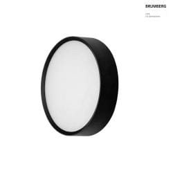 Applique da esterno EYE rotondo, CCT Switch, resistente agli urti IP65, nero opaco 