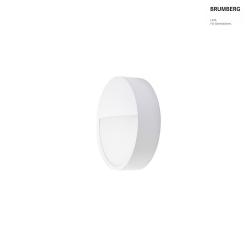 Luminaire mural dextrieur EYE semi-circulaire, CCT Switch, rsistant aux chocs IP65, blanc mat 