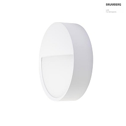 Applique da esterno EYE resistente agli urti, con copertura IP65, bianco opaco 