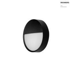 Luminaire mural dextrieur EYE semi-circulaire, CCT Switch, rsistant aux chocs IP65, noir mat 
