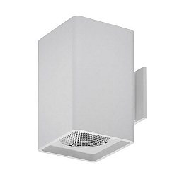 LED Wandleuchte QUBIC, eckig, Up/Down + indirekt wandseits, IP20, 9.5W+1.5W 3000K 970lm 2x420lm+130lm, CRi > 90